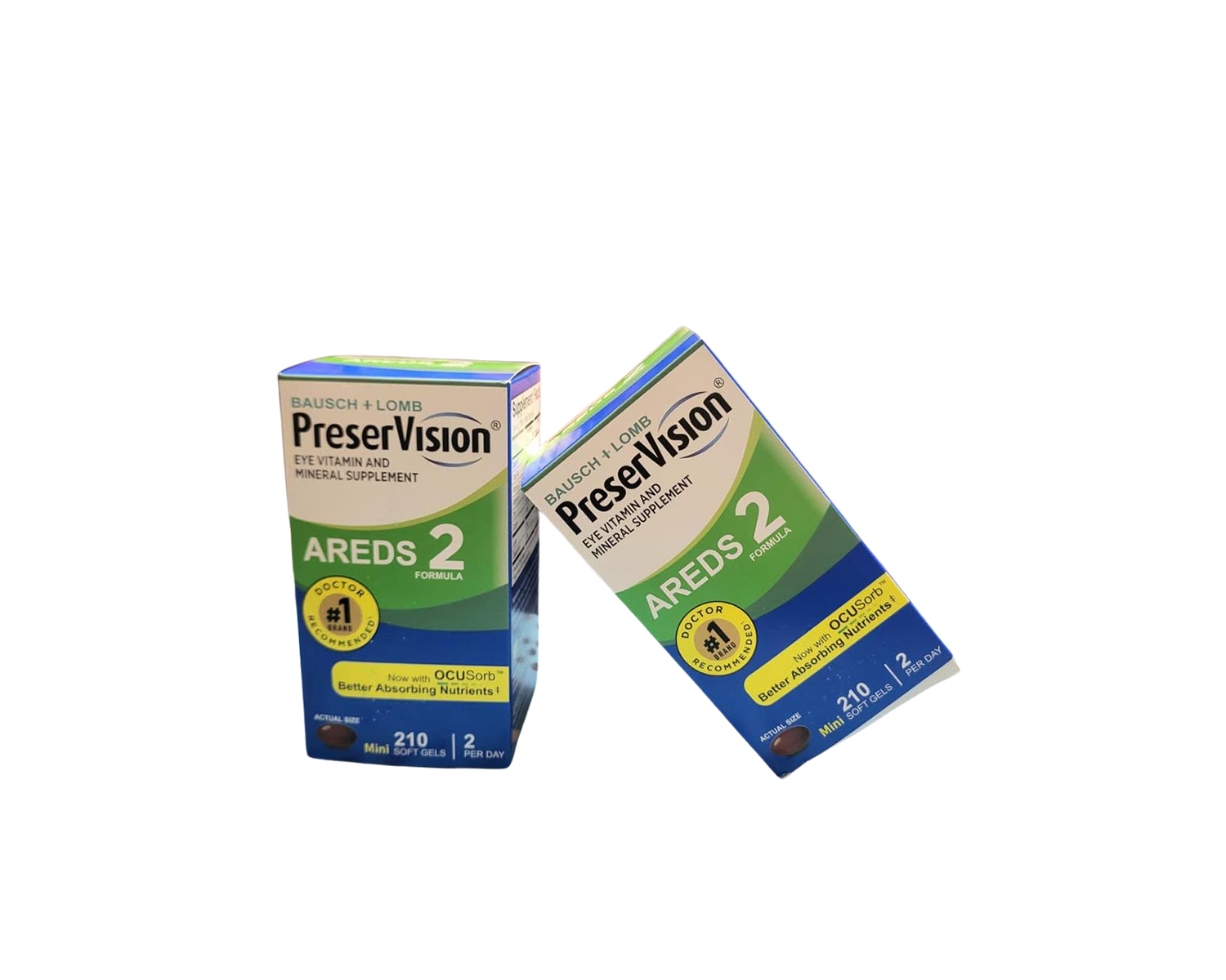 PreserVision AREDS 2 angled product boxes